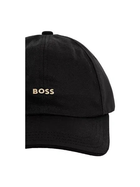 BOSS czapka z daszkiem z aplikacją czarny