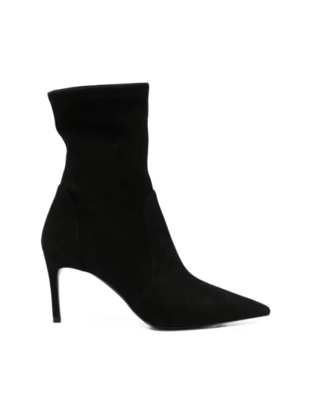 Botki Stuart Weitzman skórzane czarne