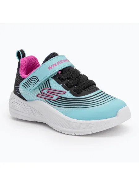 Încălțăminte pentru copii SKECHERS Microspec Advance aqua/purple violet