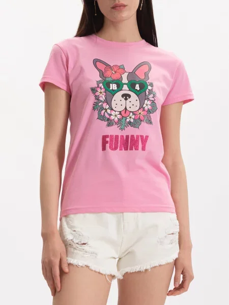 Футболка Just Before рожевий