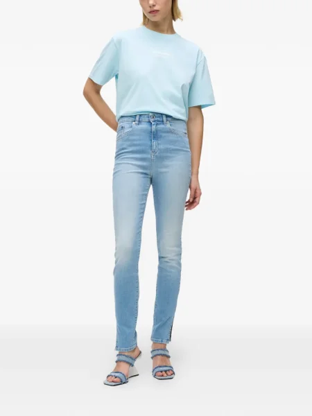Džíny Karl Lagerfeld Jeans s 5 kapsami modré