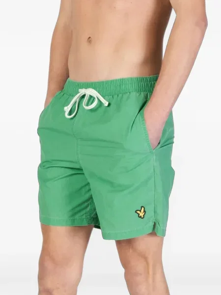 Slip de baie Lyle & Scott cu autograf verde