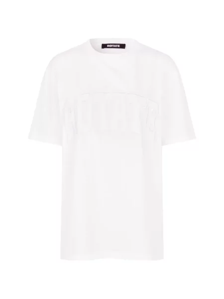 Tricou Rotate Birger Christensen cu broderie alb