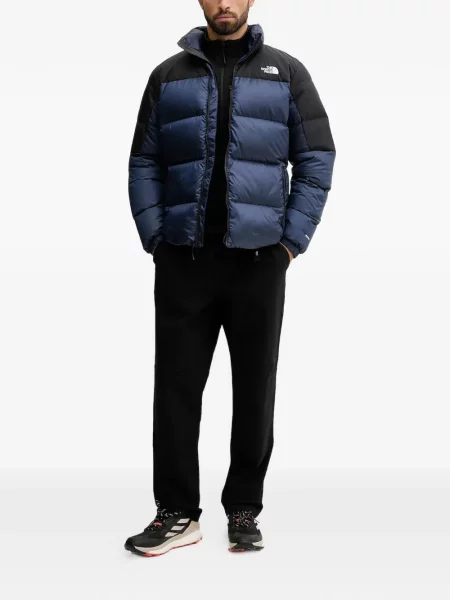 Geacă The North Face cu broderie albastru