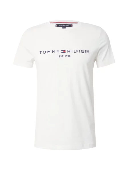 TOMMY HILFIGER Tričko tmavě modrá / červená bílá