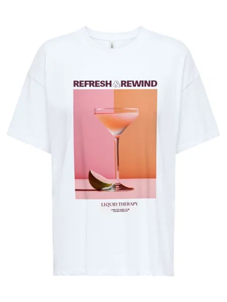 ONLY T-Shirt Vivvi λευκό