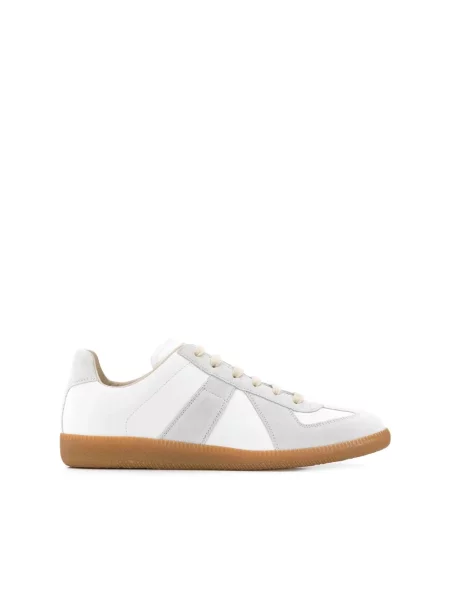 Sneakersy Maison Margiela zamszowe białe