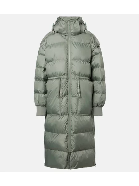 Palton Adidas By Stella Mccartney cu glugă verde