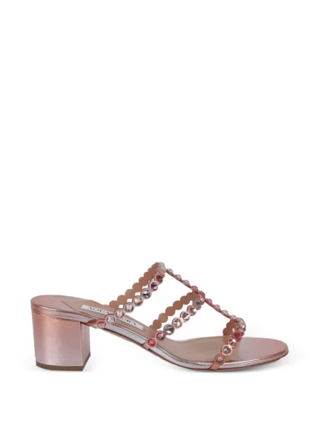 Sandale Aquazzura de cristal roz