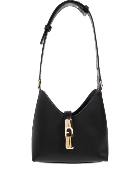 Geanta de piele Furla din piele negru