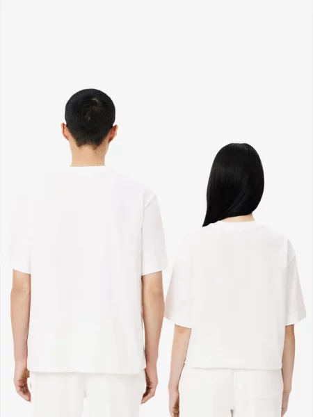 Детская футболка Lacoste белая