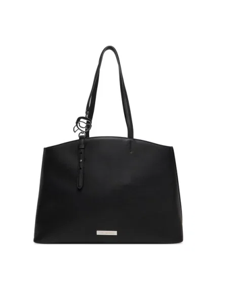 Karl Lagerfeld Vrećasta torba LARGE IKON SMOOTH crna