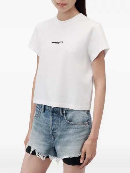 Tricou Alexander Wang cu imagine alb