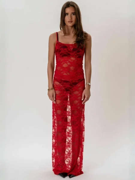 It's May Rochie Florence roșu