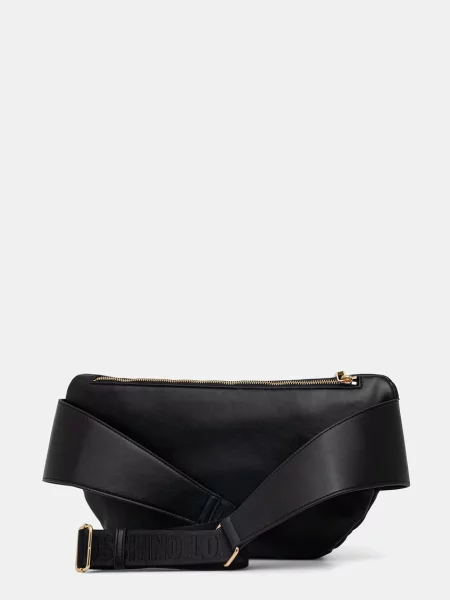 Love Moschino nerka z imitacji skóry czarna