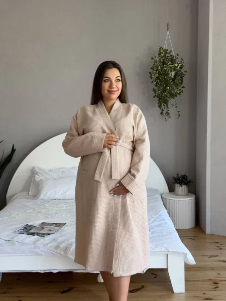 Халат Cosy бежевый