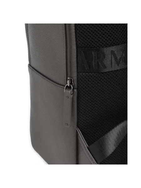Torba Armani Exchange skórzana brązowa