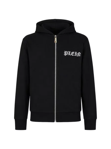 Hanorac cu glugă Philipp Plein cu strasuri negru