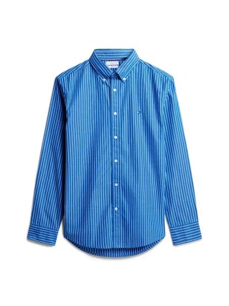 TOMMY HILFIGER Cămașă Flex albastru alb