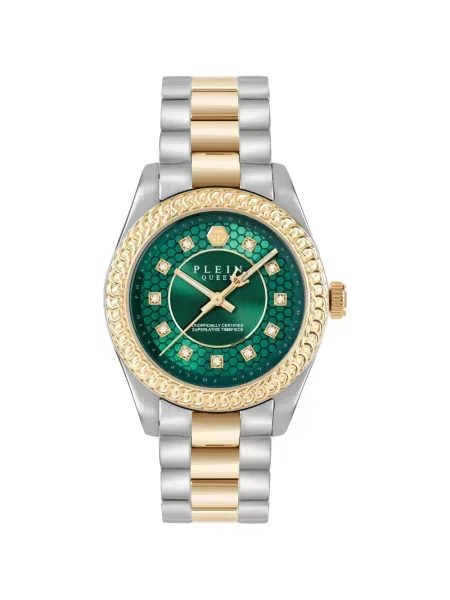 Ceas Philipp Plein de cristal verde