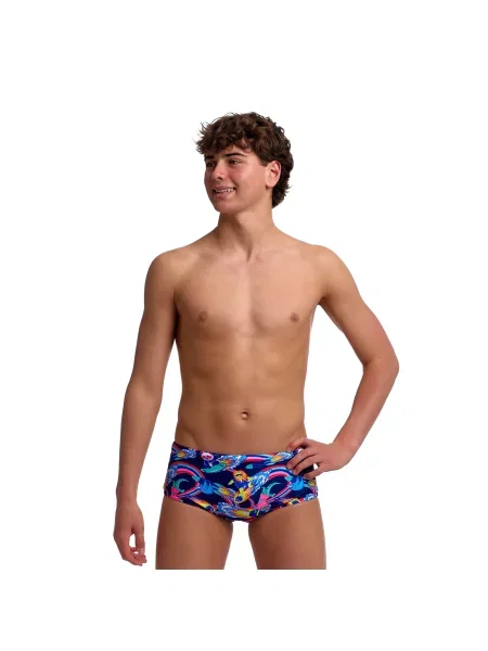 Fiú boxer úszónadrág Funky Trunks Sidewinder Trunks blast buddies. Méret: 26 AUS