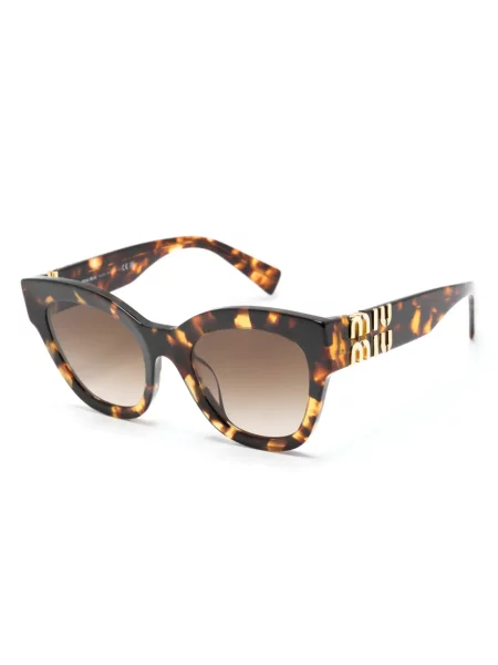 Saulės akiniai Miu Miu Eyewear ruda