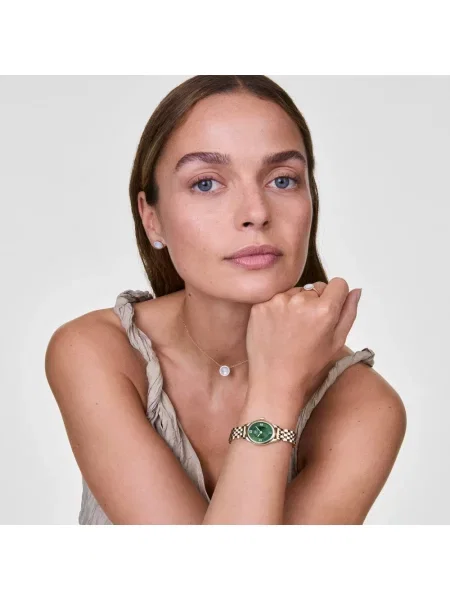 Naszyjnik Daniel Wellington z perełkami elegancki żółty