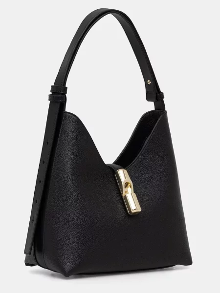Geanta hobo Furla din piele negru
