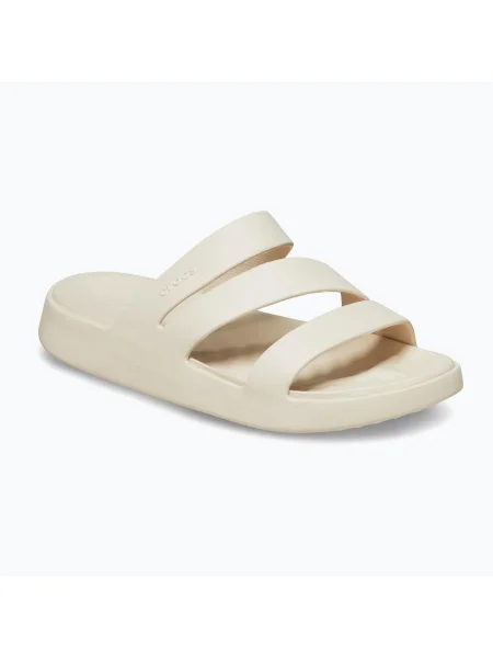 Pántos papucs Crocs bézs