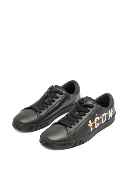 Sneakerși Dsquared2 cu imagine negru