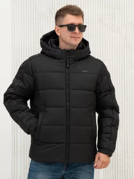 Классический пуховик City Fashion Classic черный