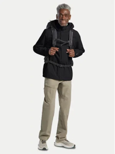 Bunda do deště Jack Wolfskin Trailtime 2L black bílá