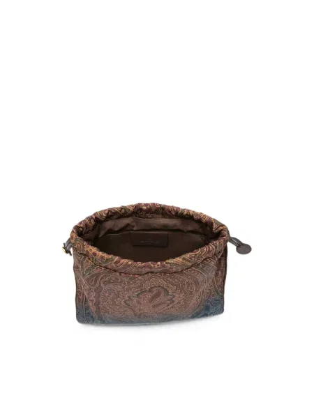 Torebka Etro z wzorem paisley brązowa