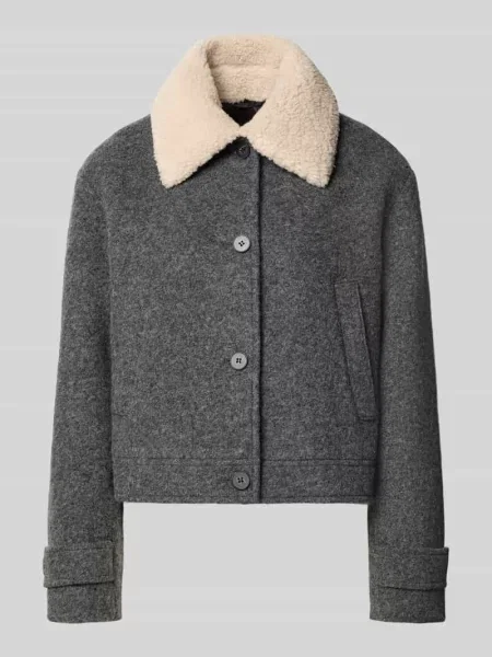 Kurtka lotnicza z odpinanym kołnierzem z pluszu Style Icon Collection