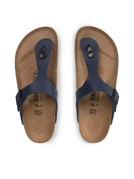 Birkenstock Japonki Gizeh Bs Granatowy niebieskie