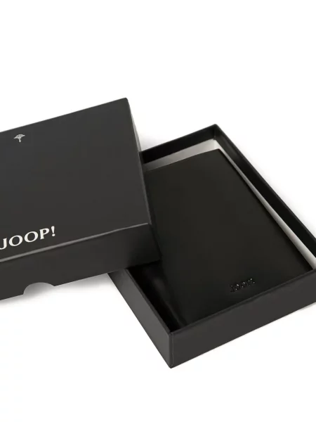 Portofel Joop! din piele cu autograf negru
