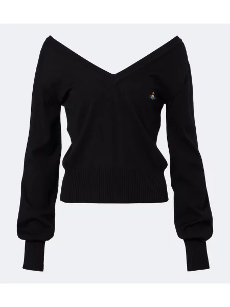 Pulover Vivienne Westwood din cașmir negru