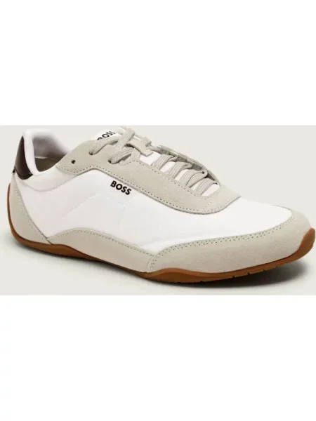 BOSS BLACK Sneakers Jaylen_Lowp_sdnylt | piele întoarsă alb