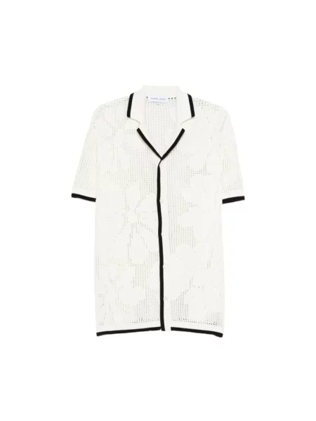 Kardigan Maison Labiche z krótkim rękawem biały