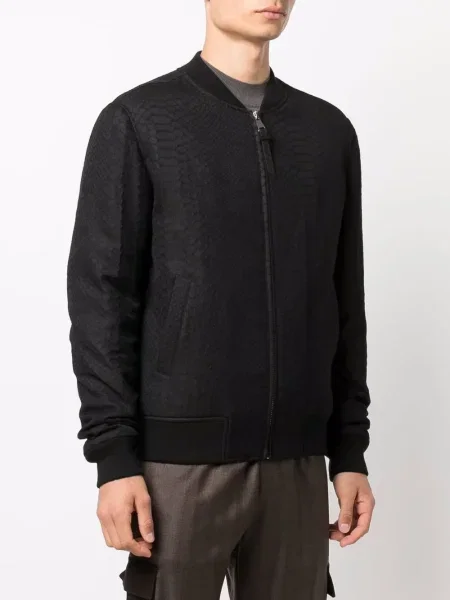 Geacă bomber Billionaire cu imagine negru