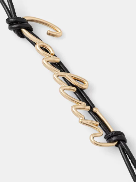 Calvin Klein Prívesok Knotted Script Hw Bag Charm čierna