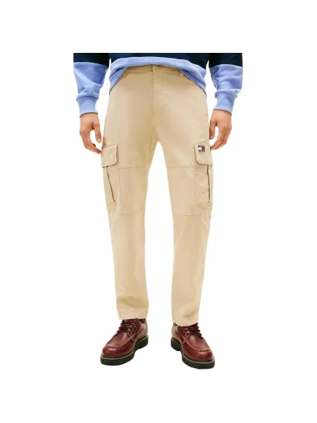 Nohavice Tommy Hilfiger béžová