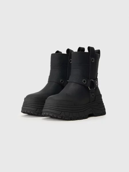 BUFFALO Botine FUSION' negru