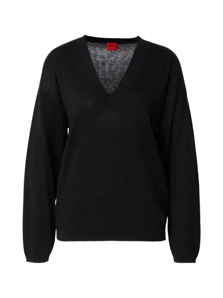 HUGO Pulover Sessarina' negru
