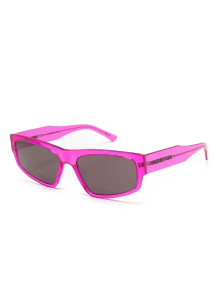 Raštuotos saulės akiniai Balenciaga Eyewear rožinė