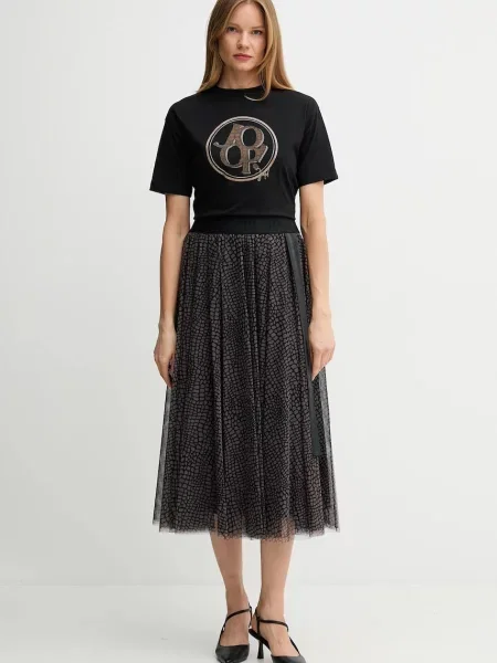 Спідниця Joop! midi розкльошена коричневий