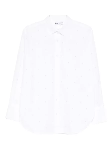 Cămașă Dkny cu perle alb