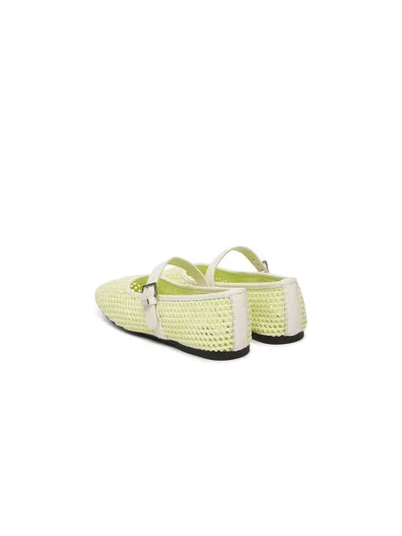Tommy Jeans Baleríny Tjw Knitted Ballerina Biela žltá