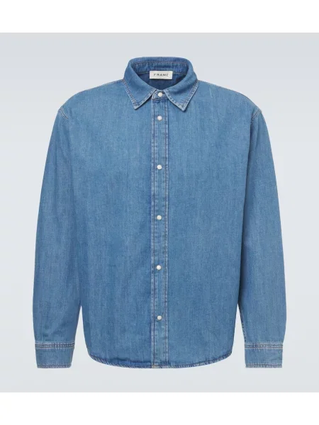 Дънкова риза Frame синьо
