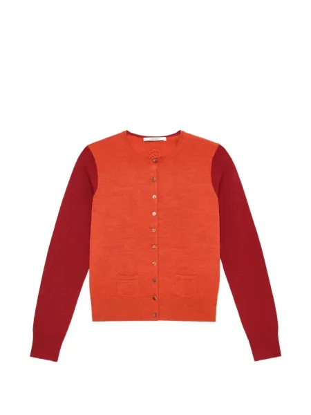Cardigan Maliparmi de lână cu model floral portocaliu